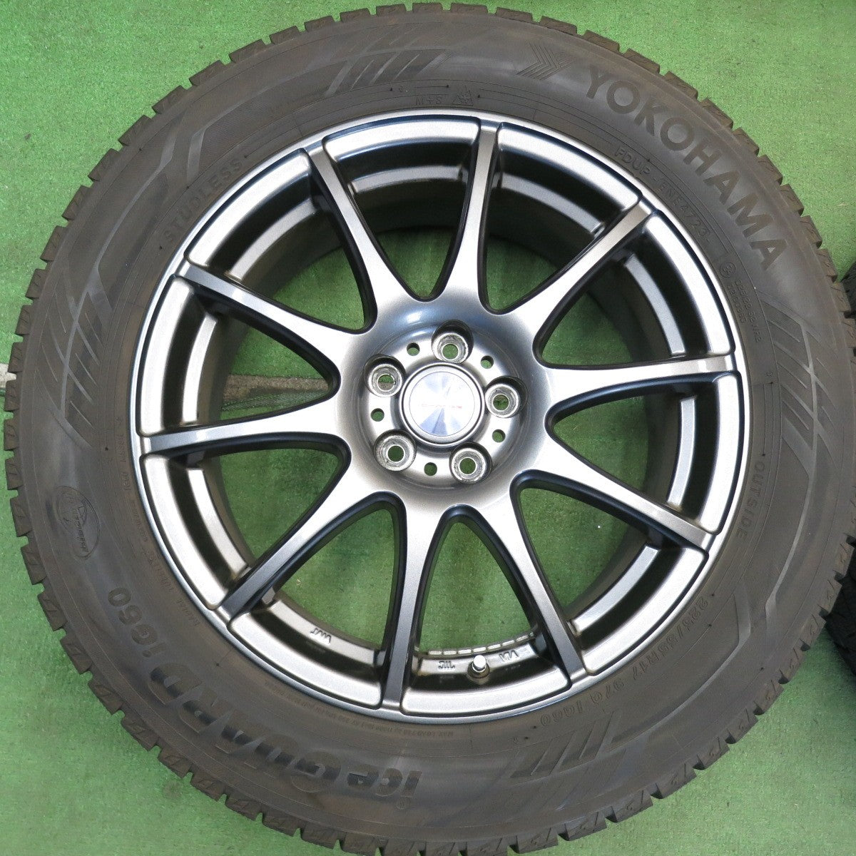 バリ溝！23年！キレイ！9.5分◎XV 等 225/55R17 スタッドレス ヨコハマ アイスガード iG60 VELVA CHARGE ヴェルヴァ 17インチ PCD100/5H◎6061409HAス