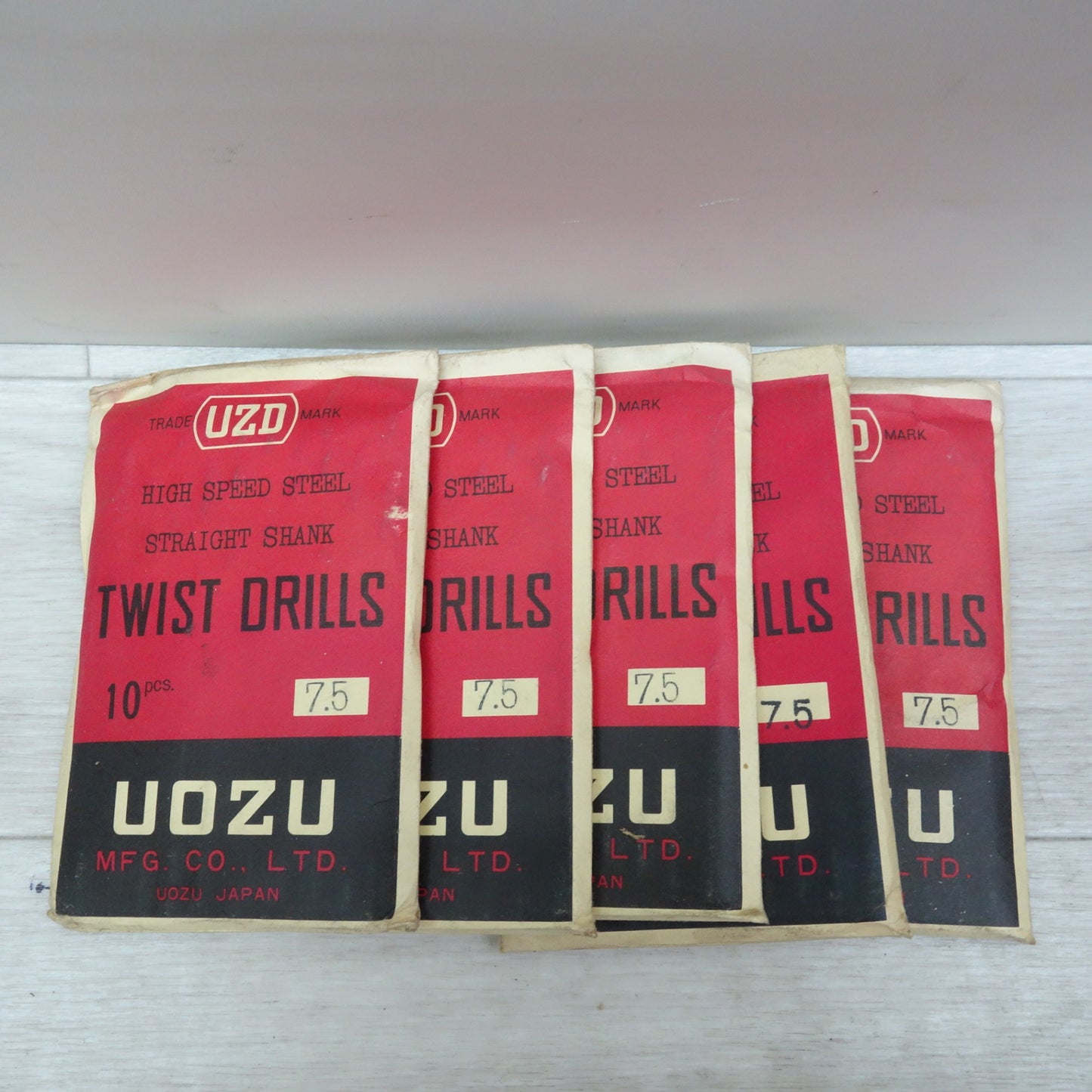 [送料無料] 未使用!大量まとめ売り☆UOZU 現三菱日立ツール ツイスト ドリル 鉄工用 ストレート シャンク ドリル φ2.1〜12.9mm 電動 工具☆