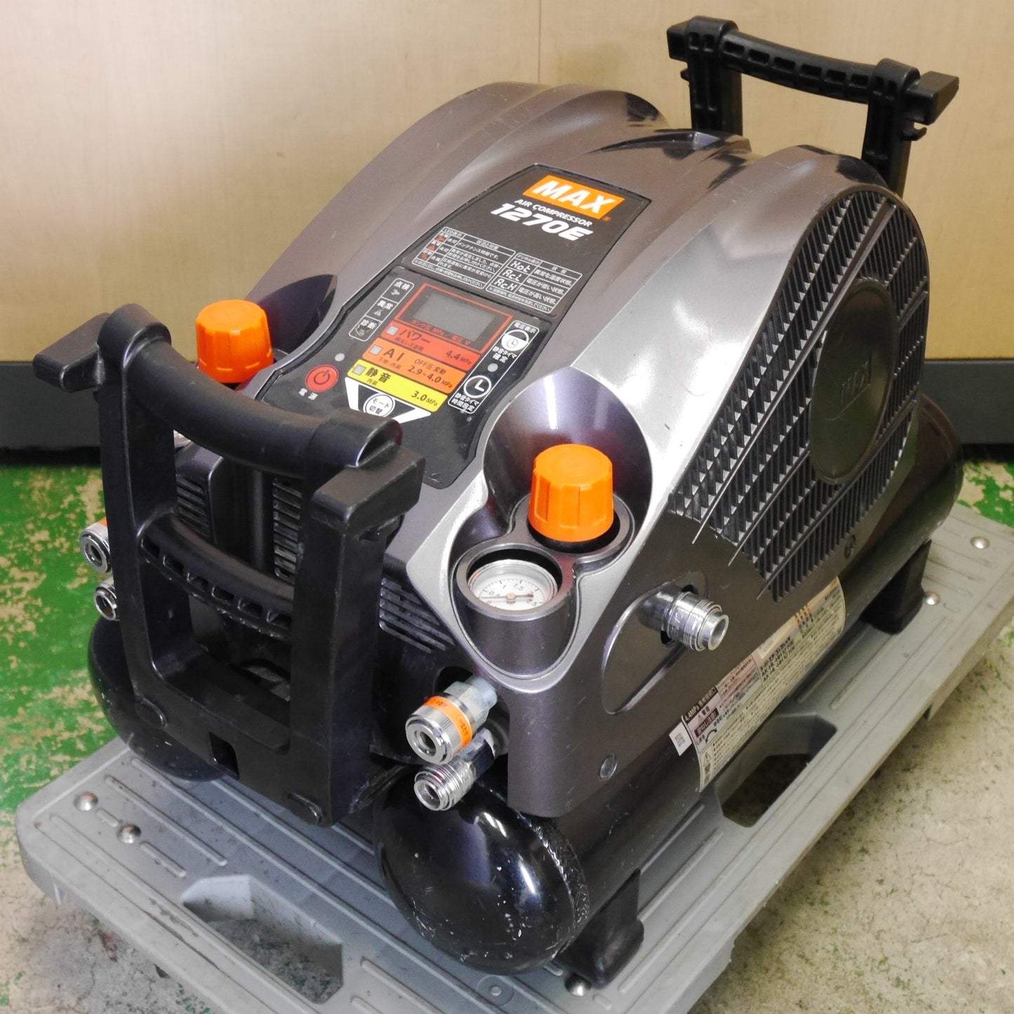 [送料無料] ☆MAX マックス スーパー エア コンプレッサー AK-HH1270E クールグレー エアー ツール 工具 ジャンク品☆