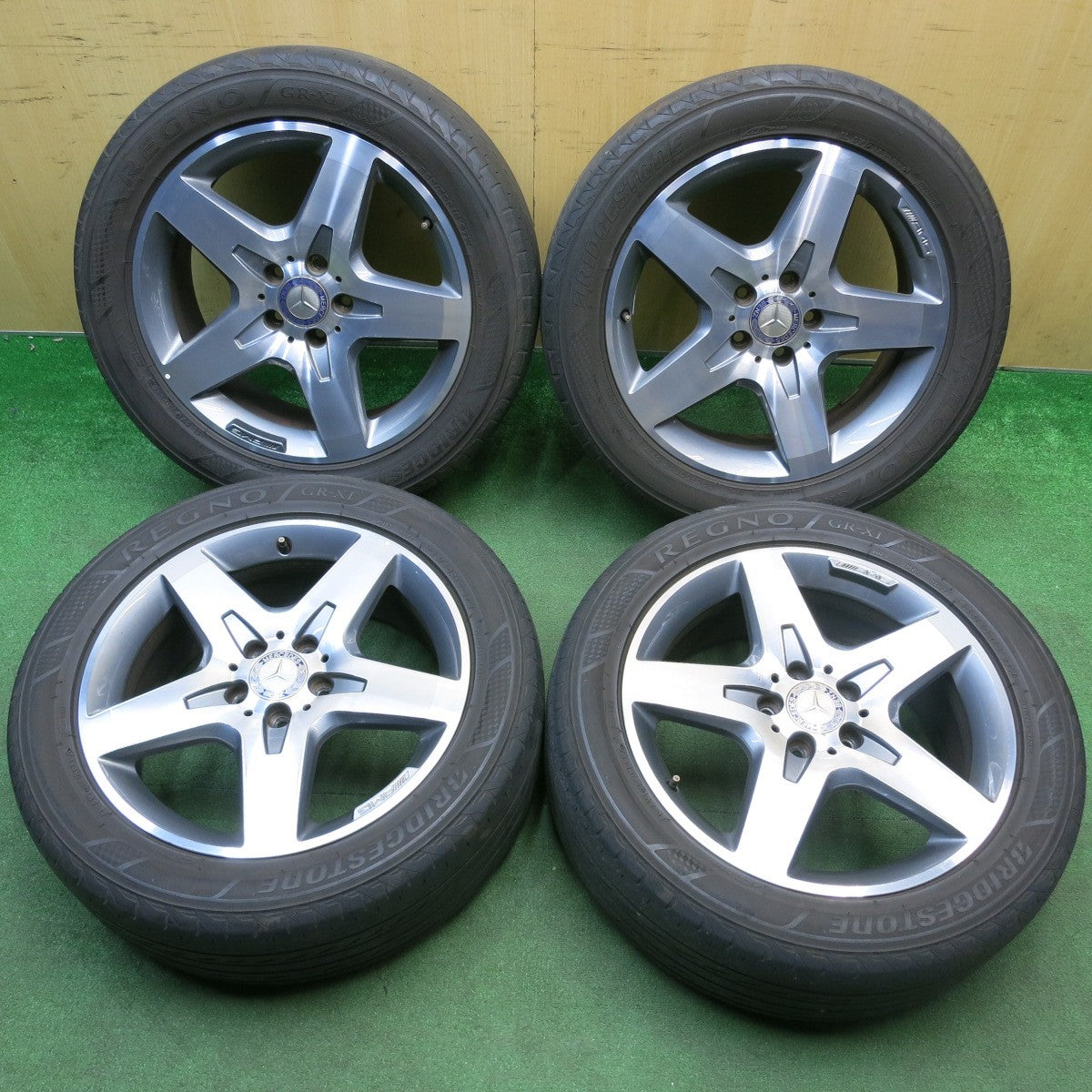 4本価格★ベンツ GLAクラス X156 純正 AMG 235/50R18 ブリヂストン レグノ GR-XI 18インチ PCD112/5H★6022301HAノ