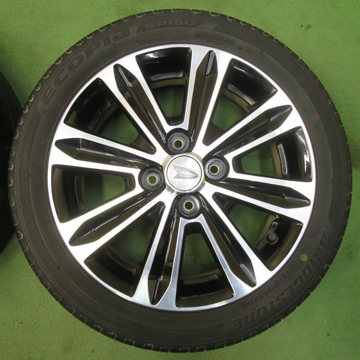 4本価格★ダイハツ キャスト タント 等 純正 165/55R15 ブリヂストン エコピア EP150 15インチ PCD100/4H★5101706イノ