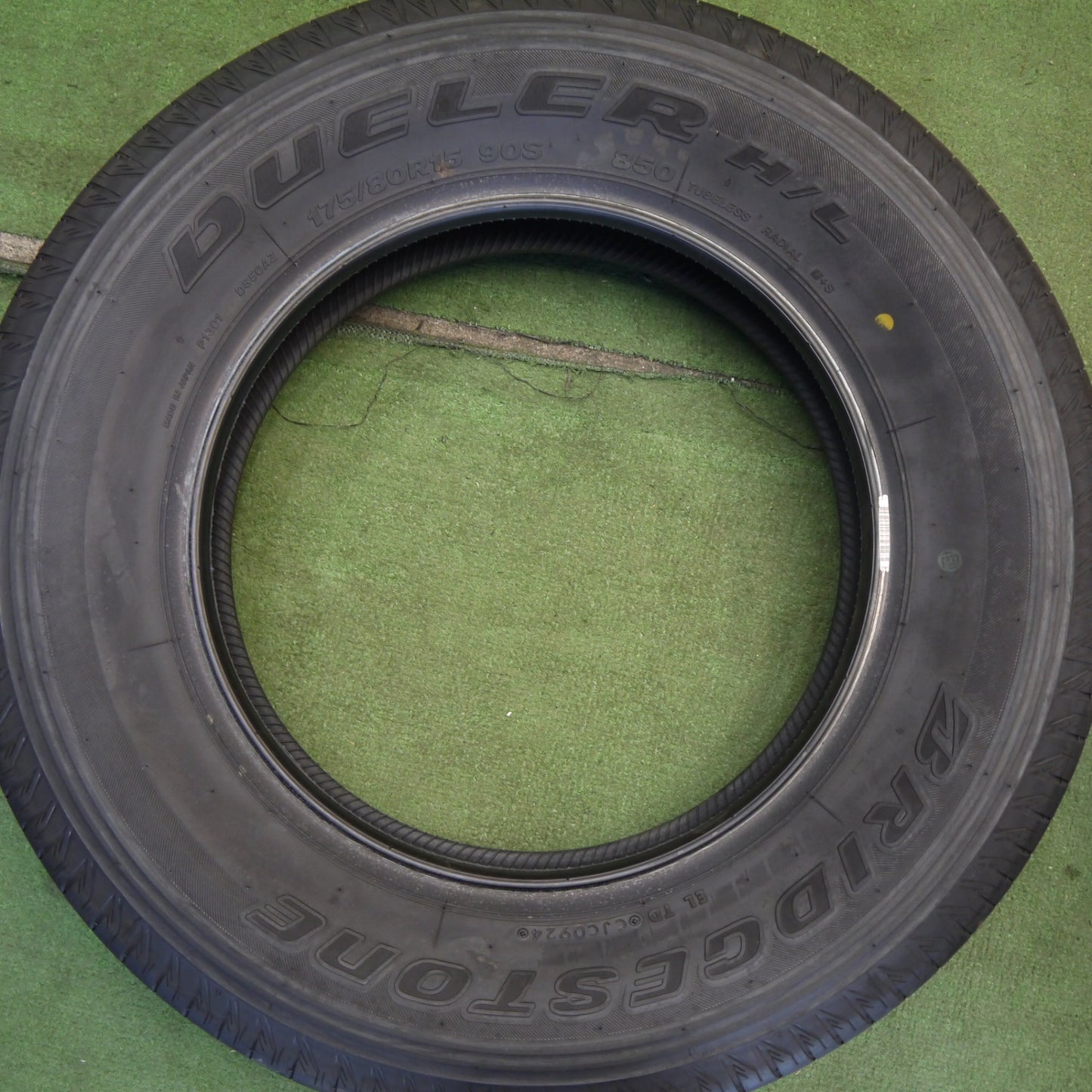未使用！24年★175/80R15 ブリヂストン デューラー H/L 850 タイヤ 15インチ パジェロミニ テリオスキッド 等★6052604Hノタ