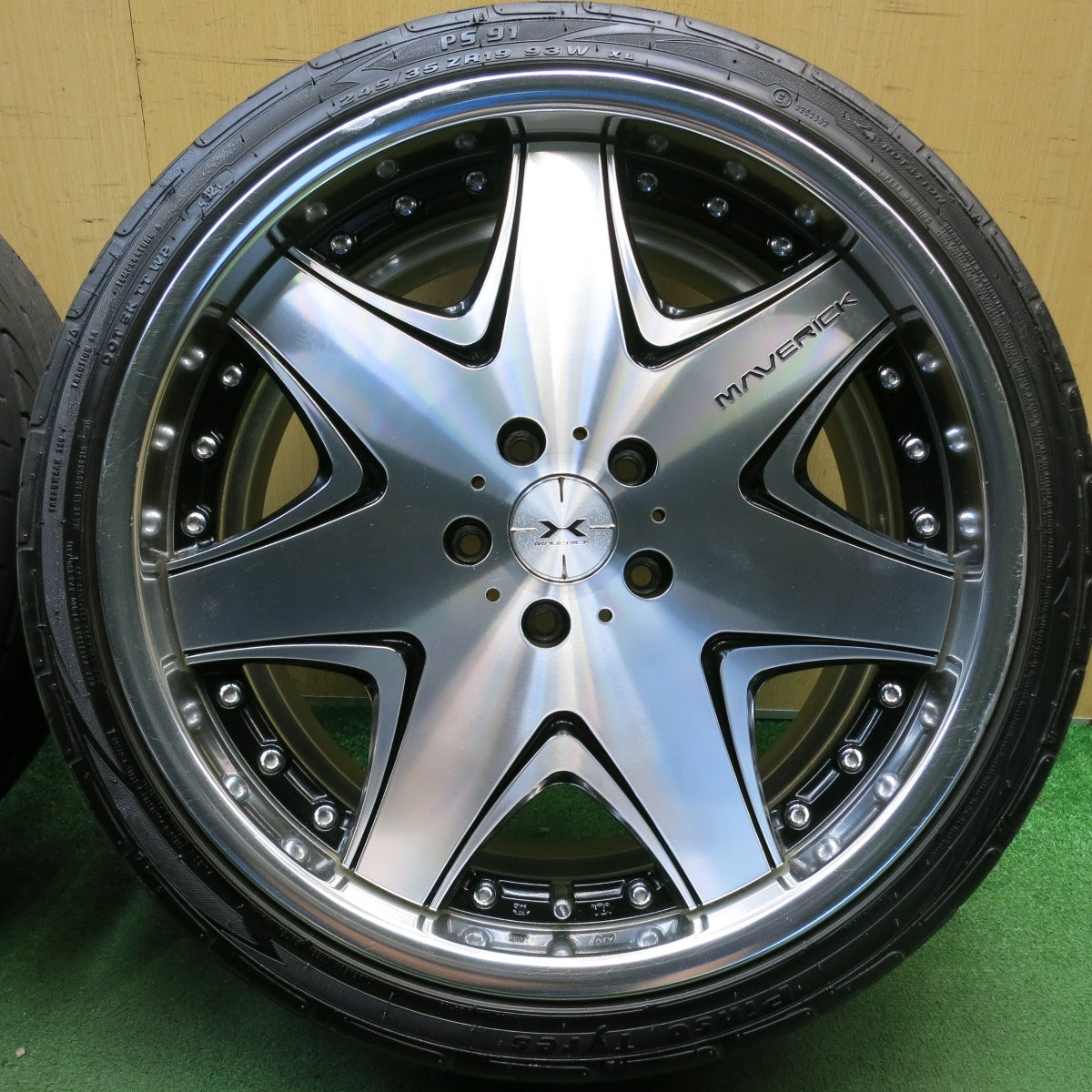 4本価格◎245/35R19 ピンソ タイヤ PS91 MAVERICK 107D マーベリック 19インチ PCD114.3/5H◎6062507HAノ
