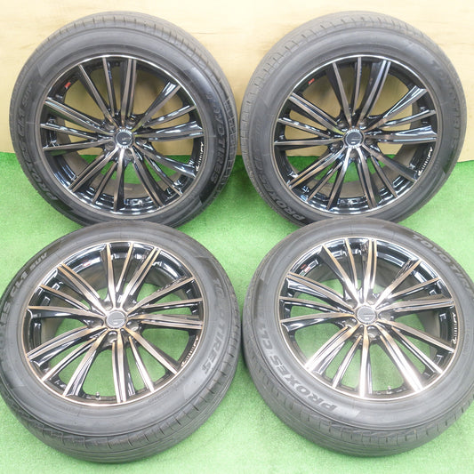 バリ溝！24年！キレイ！9.5分★LEONIS FY 225/55R19 トーヨー プロクセス CL1 SUV レオニス 19インチ PCD114.3/5H★6020503KTノ