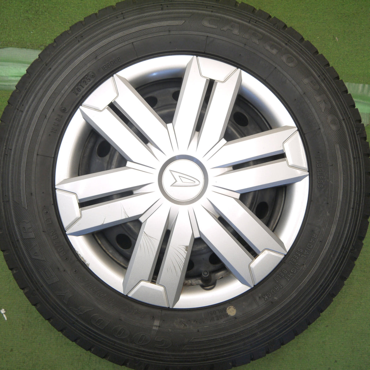 4本価格！25年◎ダイハツ アトレー 純正 スチール 145/80R12 80/78N グッドイヤー CARGO PRO カーゴ プロ 12インチ PCD100/4H◎6100204Hノ