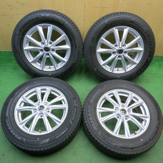 バリ溝！25年！キレイ！9.5分★スタッドレス 205/65R16 ブリヂストン ブリザック VRX3 Exsteer エクスター 16インチ PCD114.3/5H★6041109HAス