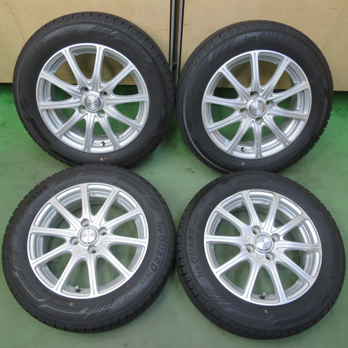 バリ溝！22年！9分◎スタッドレス 175/65R15 ヨコハマ アイスガード iG60 Fencer フェンサー 15インチ PCD100/4H◎6081206イス