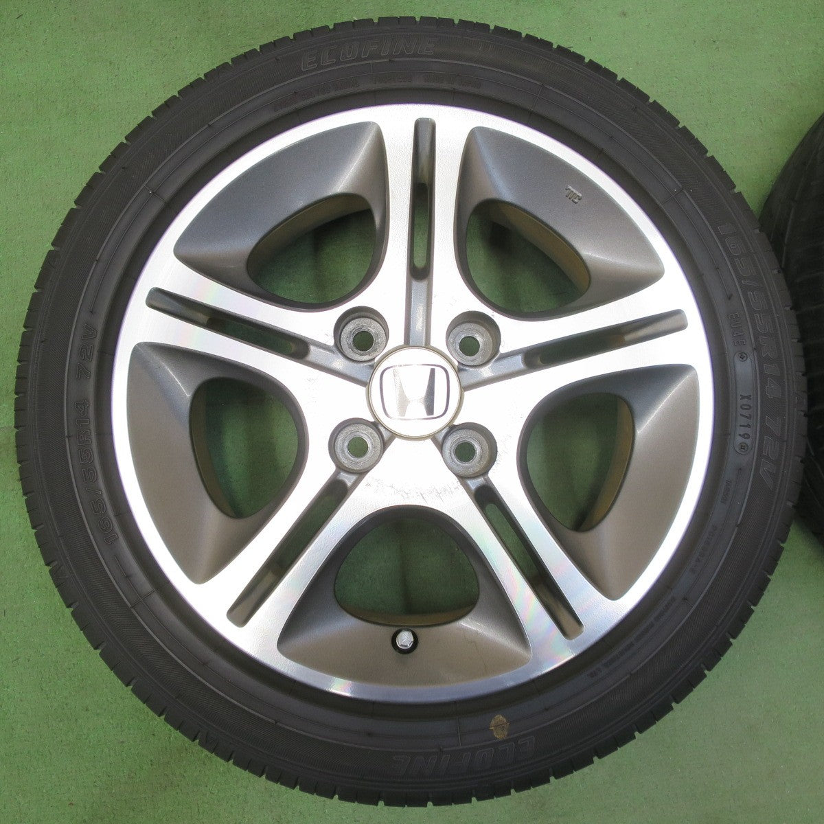 4本価格★ホンダ JB5 ライフ ディーバ 純正 165/55R14 エコファイン ECOFINE 14インチ PCD100/4H★5050203イノ
