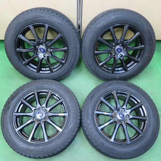 バリ溝！21年！キレイ！9.5分★スタッドレス 225/60R17 ダンロップ ウインターマックス SJ8+ TIRADO Eta LA STRADA ティラード ラストラーダ 17インチ PCD114.3/5H★5031412イス