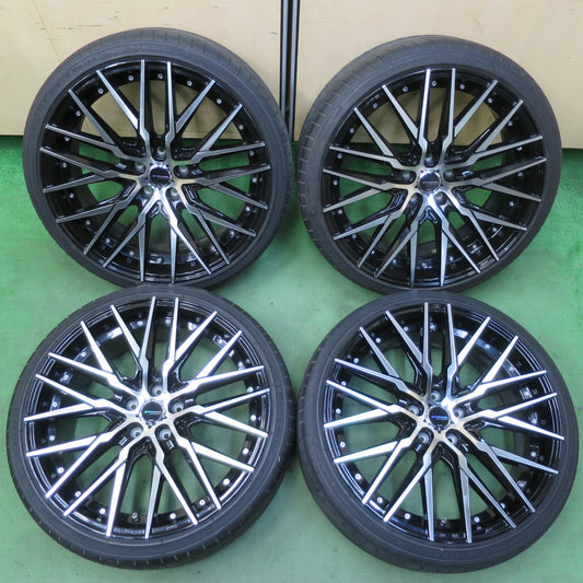 バリ溝！22年！キレイ！9.5分★STEINER CVX AME 225/35R20 ミレバー SPORT macro MA349 シュタイナー 20インチ PCD114.3/5H★5071909イノ