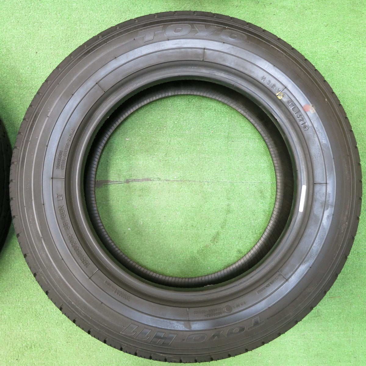 *送料無料* 新車外し！21年★155/80R14 88/86N トーヨー H11 タイヤ 14インチ サクシード プロボックス 等★4052201イノタ