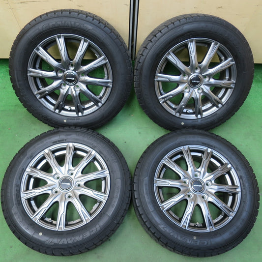 バリ溝！キレイ！9分★スタッドレス 185/65R15 グッドイヤー アイスナビ7 AZANE E-10 アザーネ 15インチ PCD114.3/5H★5062204イス