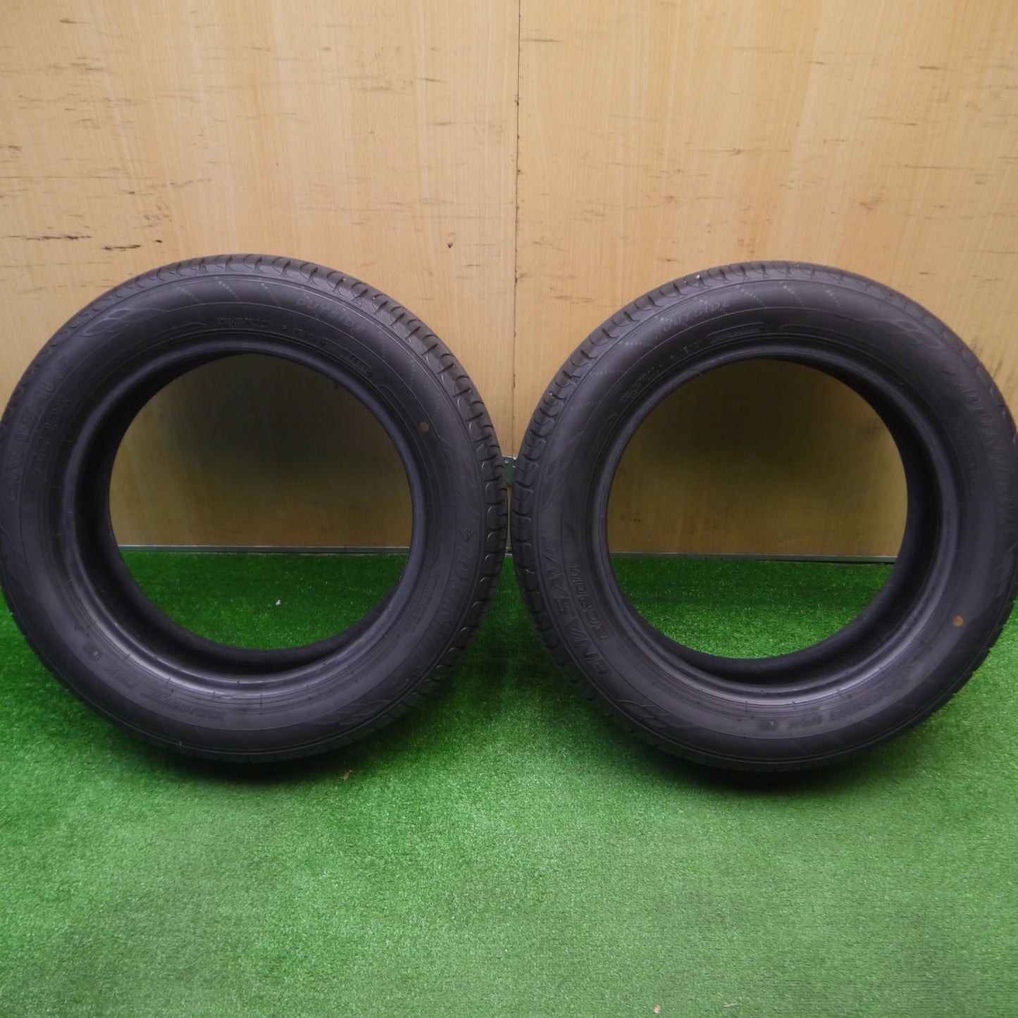 [送料無料] バリ溝！22年！9分★185/60R15 ダンロップ エナセーブ EC204 タイヤ 15インチ フィット シャトル シエンタ 等★4092403Hノタ