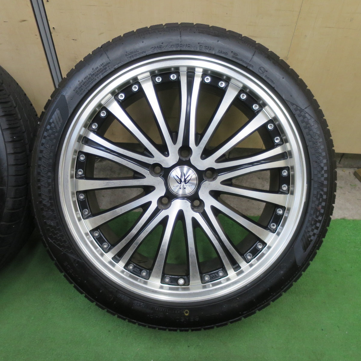 バリ溝！24年！9分★LOXARNY EX BADX 215/45R18 ナンカン Sportnex NS-25 オールシーズン ロクサーニ 18インチ PCD114.3/5H★6022104TTス