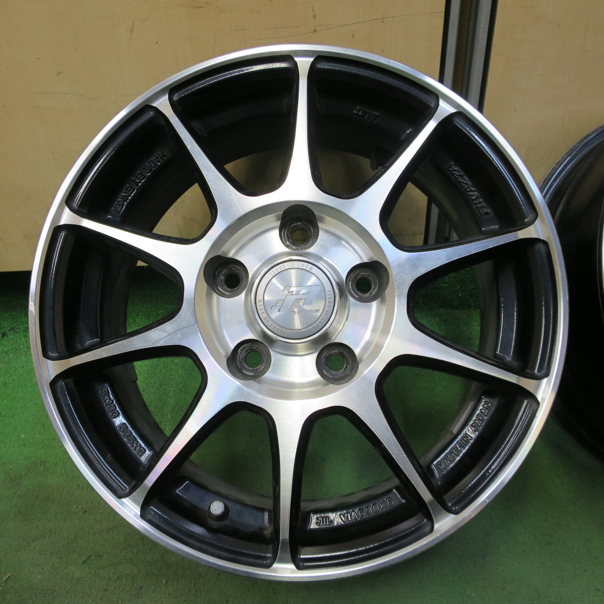4本価格★RIVAZZA ENKEI 15インチ ホイール リヴァッツァ エンケイ 15×6J PCD114.3/5H★6071303NGホ