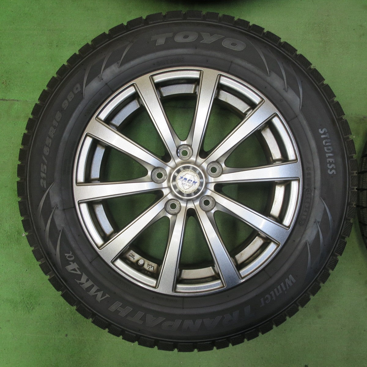 キレイ★スタッドレス 215/65R16 トーヨー ウインター トランパス MK4α ZACK JP-110 MONZA ザック 16インチ PCD114.3/5H★5071002TTス