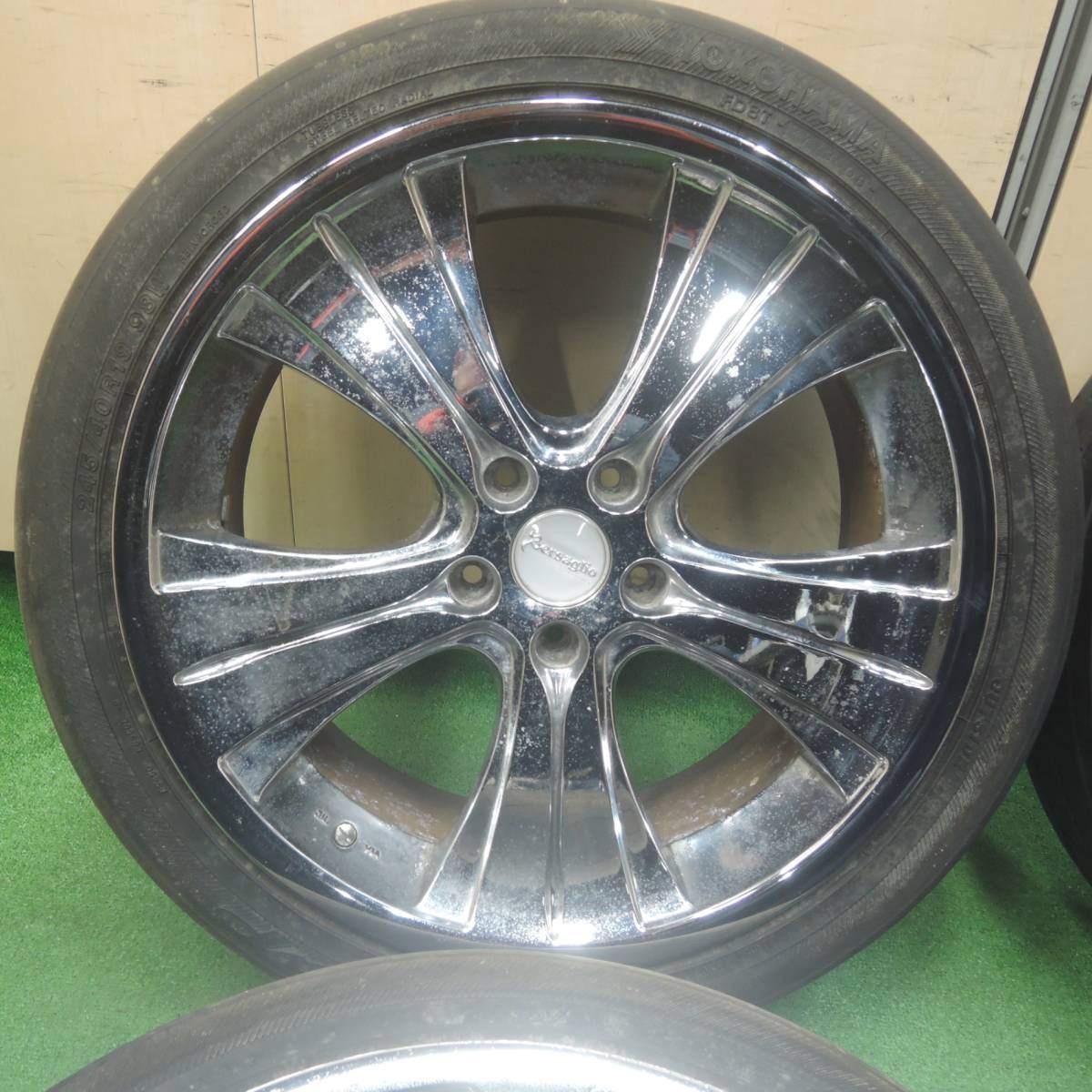 *送料無料* 4本価格★Bersaglio 245/40R19 ヨコハマ DNA GRAND map ベルサリオ 19インチ PCD114.3/5H★4022704SYノ