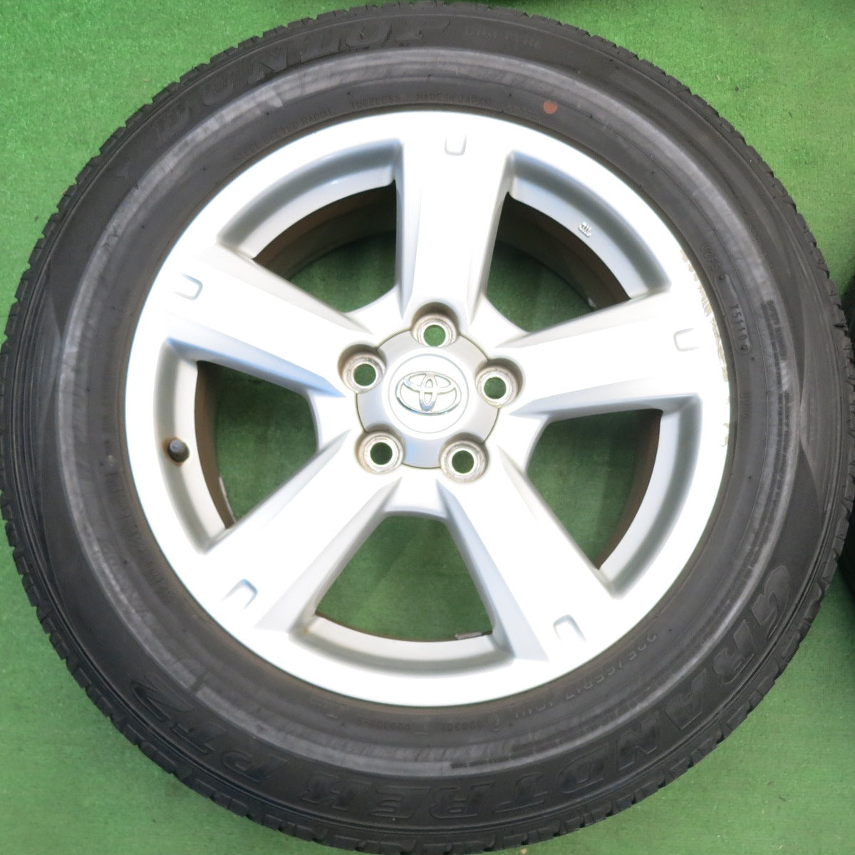 4本価格★トヨタ RAV4 ハリアー ヴァンガード 等 純正 225/65R17 ダンロップ グラントレック PT2 17インチ PCD114.3/5H★6040511HAノ