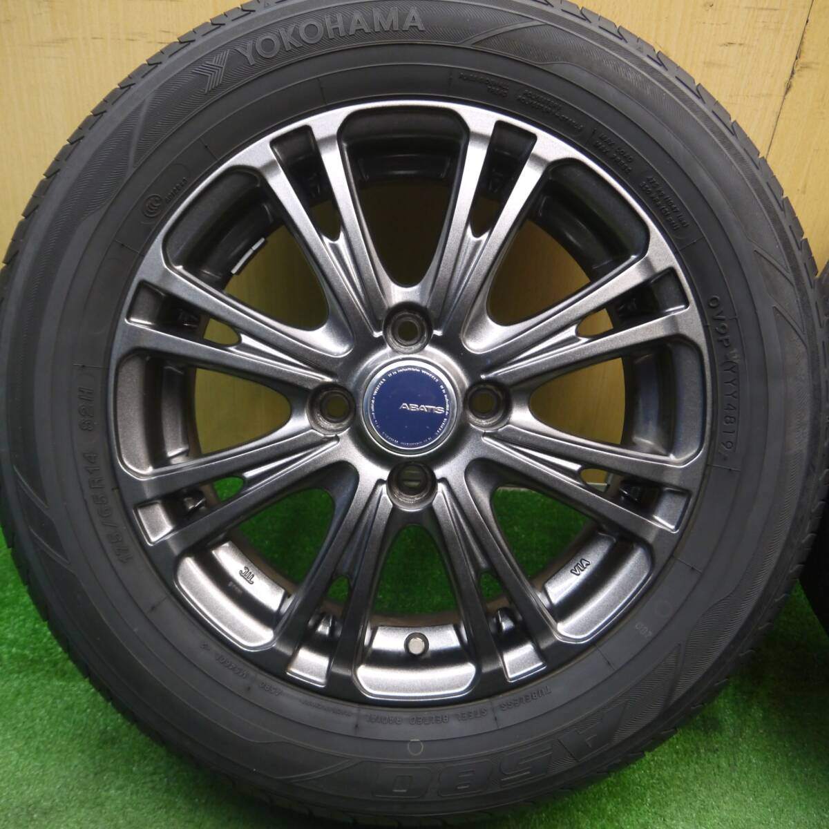 キレイ★ABATIS 175/65R14 ヨコハマ A580 アバティス 14インチ PCD100/4H★5021901Hノ