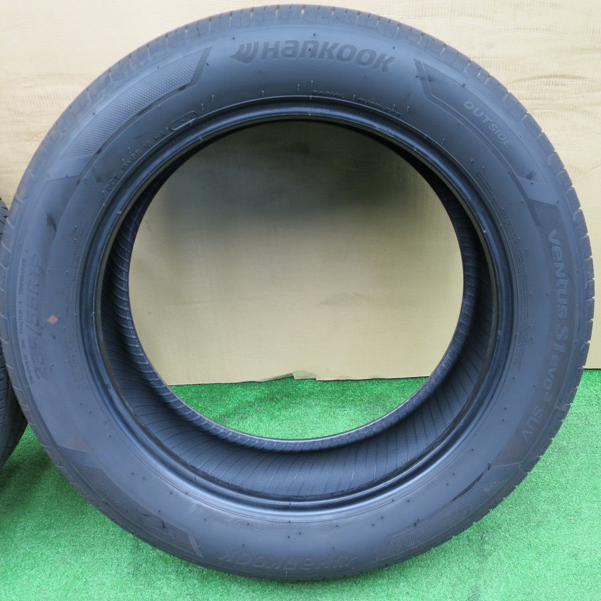 バリ溝！24年！9分★235/55R19 ハンコック Ventus S1 evo3 SUV ベンタス 19インチ タイヤ RAV4 レクサス RX エクストレイル 等★6011501NKノタ