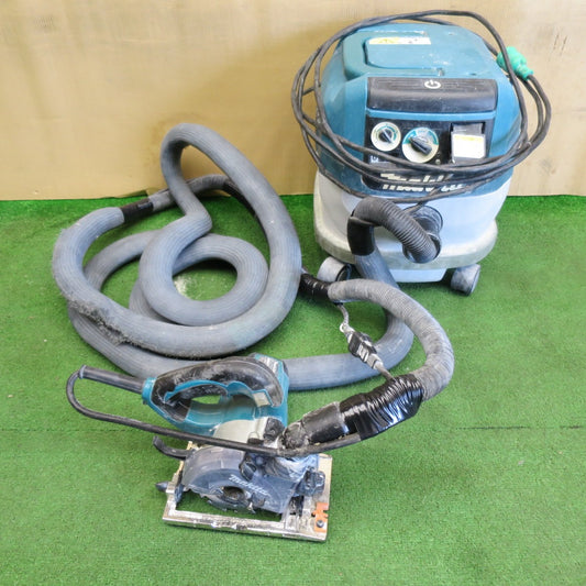 [送料無料] セット◆マキタ 100mm 防じん マルノコ KS4000FX 集じん機 集塵機 電動 工具 切断機 木工用 超硬 丸のこ 丸ノコ 丸鋸 makita 100V◆