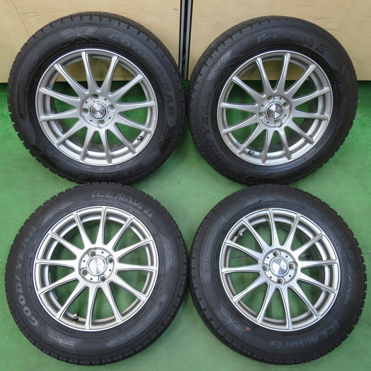 バリ溝！キレイ！8.5分★スタッドレス 195/65R16 グッドイヤー アイスナビ6 ravrion LUMIERE ラブリオン 16インチ PCD100/4H★5011602イス