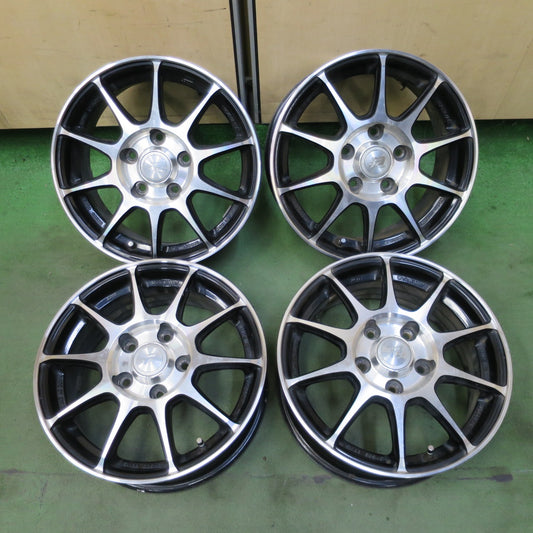 4本価格★RIVAZZA ENKEI 15インチ ホイール リヴァッツァ エンケイ 15×6J PCD114.3/5H★6071303NGホ