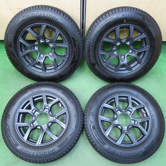 [送料無料] バリ溝！23年！キレイ！ほぼ10分★ジムニー 等 175/80R16 スタッドレス ブリヂストン ブリザック DM-V3 KAZERA H301 カゼラ 16インチ PCD139.7/5H★5032205イス