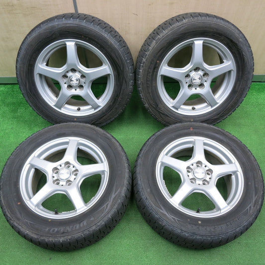 [送料無料] バリ溝！キレイ！8.5分★プリウス 等 195/65R15 スタッドレス ダンロップ ウインターマックス WM01 SIBILLA GG シビラ 15インチ PCD100/5H★4113001HAス