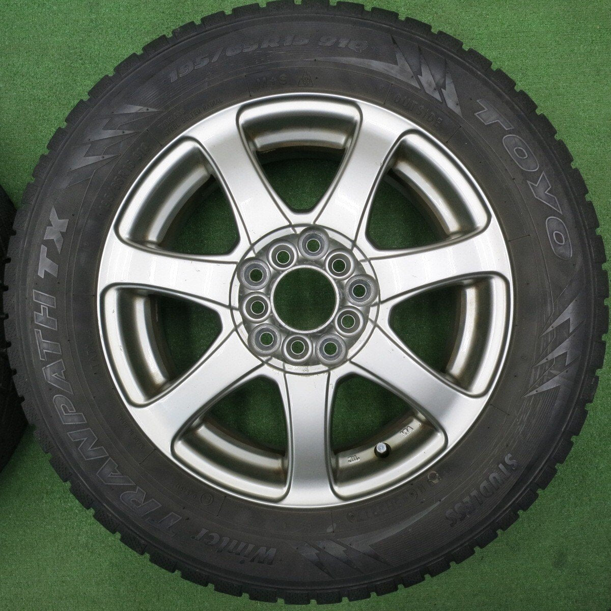 4本価格★スタッドレス 195/65R15 トーヨー ウインター トランパス TX 社外 アルミ PCD100 114.3/5H マルチ★5011903NJス