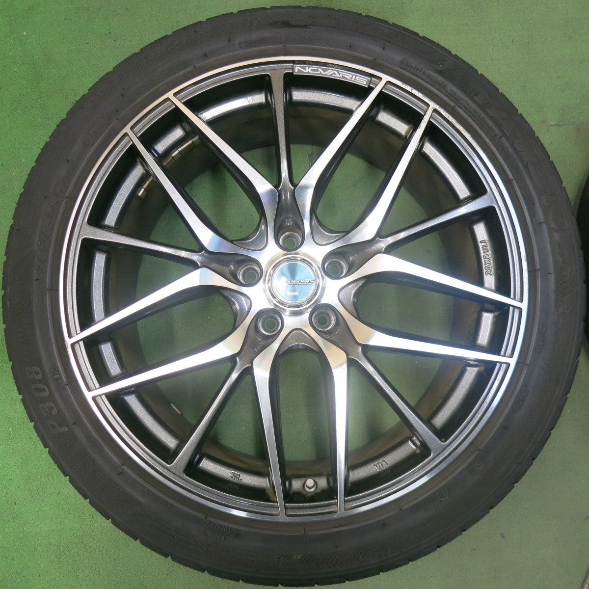 バリ溝！21年！9分★NOVARIS 245/45R20 YATONE ヤトン P308 ノヴァリス 20インチ PCD114.3/5H★5100604SKノ