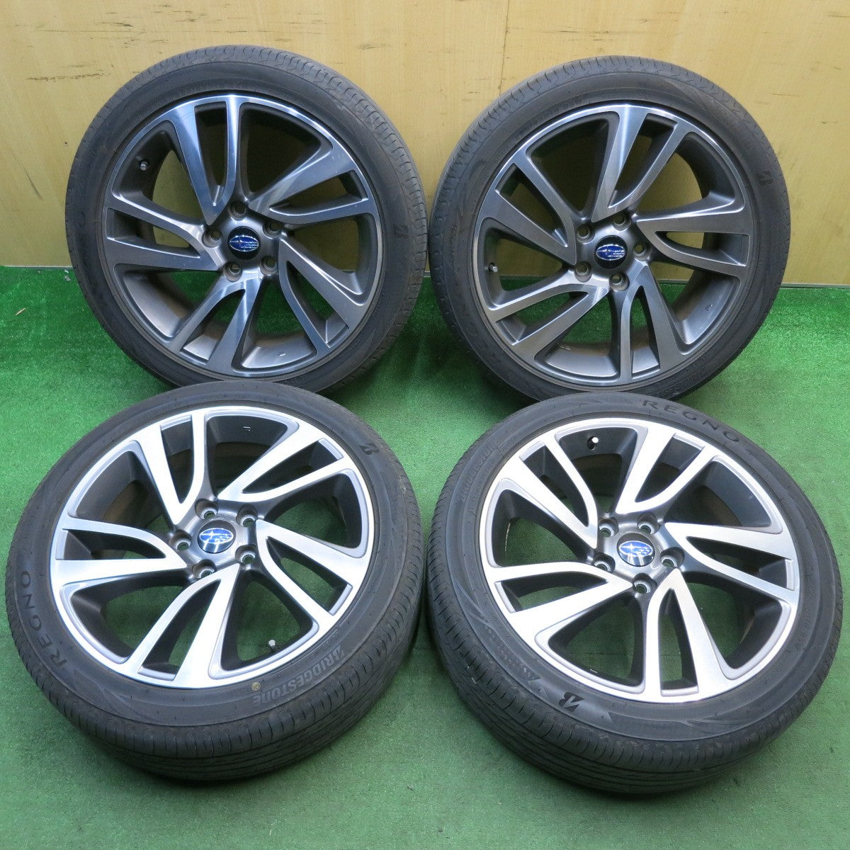 バリ溝！9.5分★スバル VM レヴォーグ 純正 225/45R18 ブリヂストン レグノ GR-X2 18インチ PCD114.3/5H★6032801HAノ