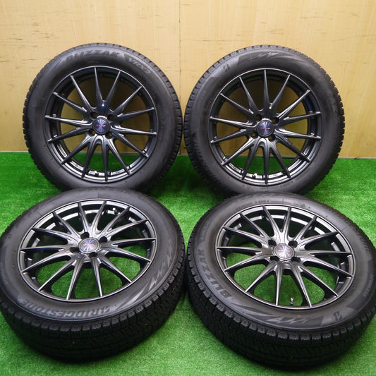 バリ溝！21年！キレイ！9.5分★スタッドレス 195/60R17 ブリヂストン ブリザック VRX2 VELVA SPORTZ ヴェルヴァ 17インチ PCD100/4H★5101410Hス