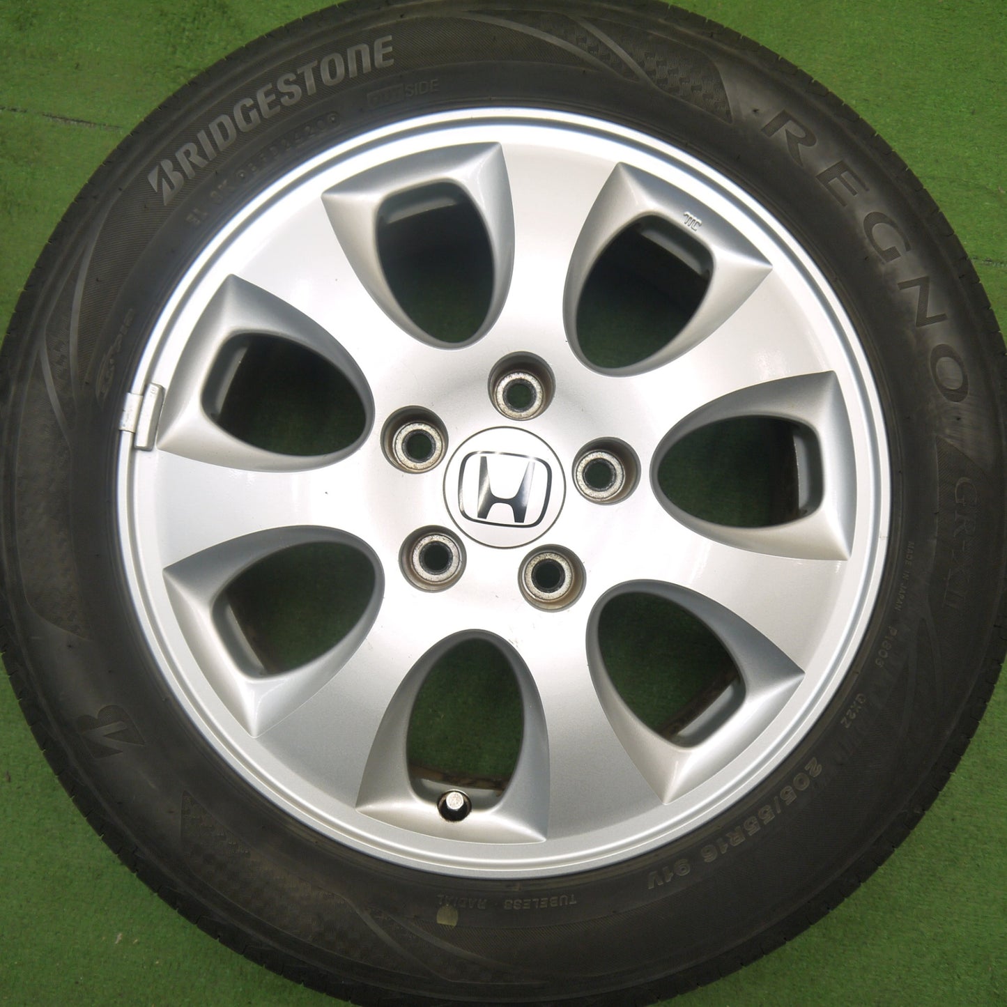 バリ溝！キレイ！9分★ホンダ アコード 純正 205/55R16 ブリヂストン レグノ GR-X2 16インチ PCD114.3/5H★6041005Hノ