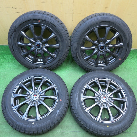 バリ溝！24年！キレイ！ほぼ10分★スタッドレス 165/65R14 ダンロップ ウインターマックス WM02 AIRNOVA エアノヴァ 14インチ PCD100/4H★6032805HAス