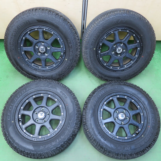 バリ溝！22年！9分★XTREME-J XJ 225/70R16 ヨコハマ ジオランダー A/T G015 16インチ エクストリームJ PCD114.3/5H★5050401IMノ