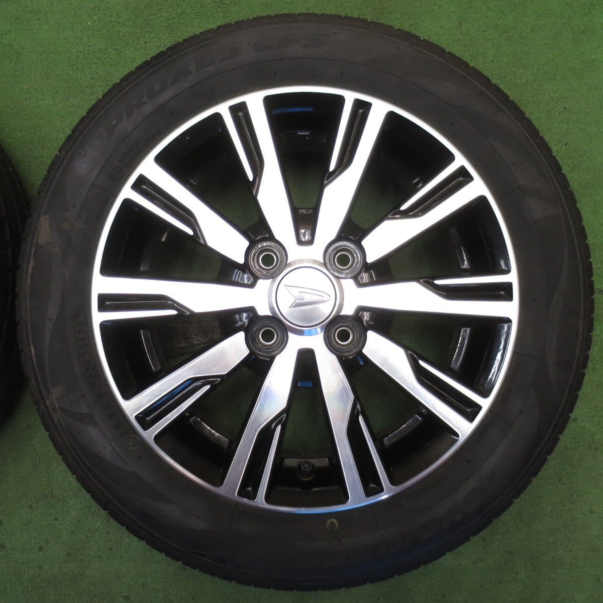 バリ溝！25年！9分◎ダイハツ ムーヴ タント カスタム 純正 155/65R14 トーヨー プロクセス CF3 14インチ PCD100/4H◎6082804NJノ