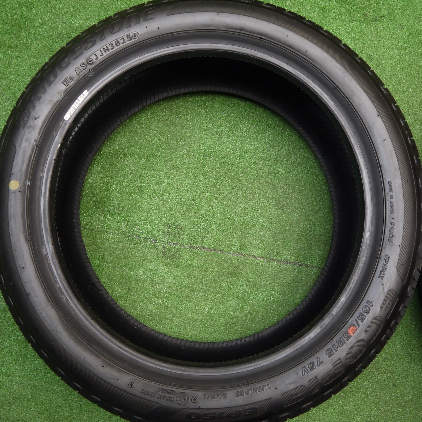 新車外し！25年★165/55R15 ブリヂストン エコピア EP150 タイヤ 15インチ スペーシア カスタム タント N-BOX 等 軽サイズ★5111012Hノタ