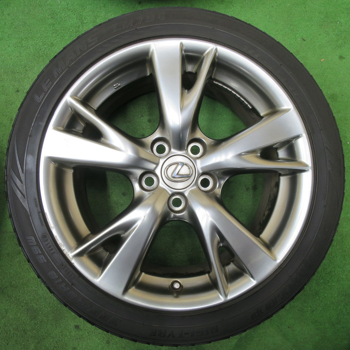 4本価格★レクサス IS バージョンS 純正 225/40R18 255/40R18 ダンロップ LE MANS LM704 18インチ PCD114.3/5H★5060602TTノ