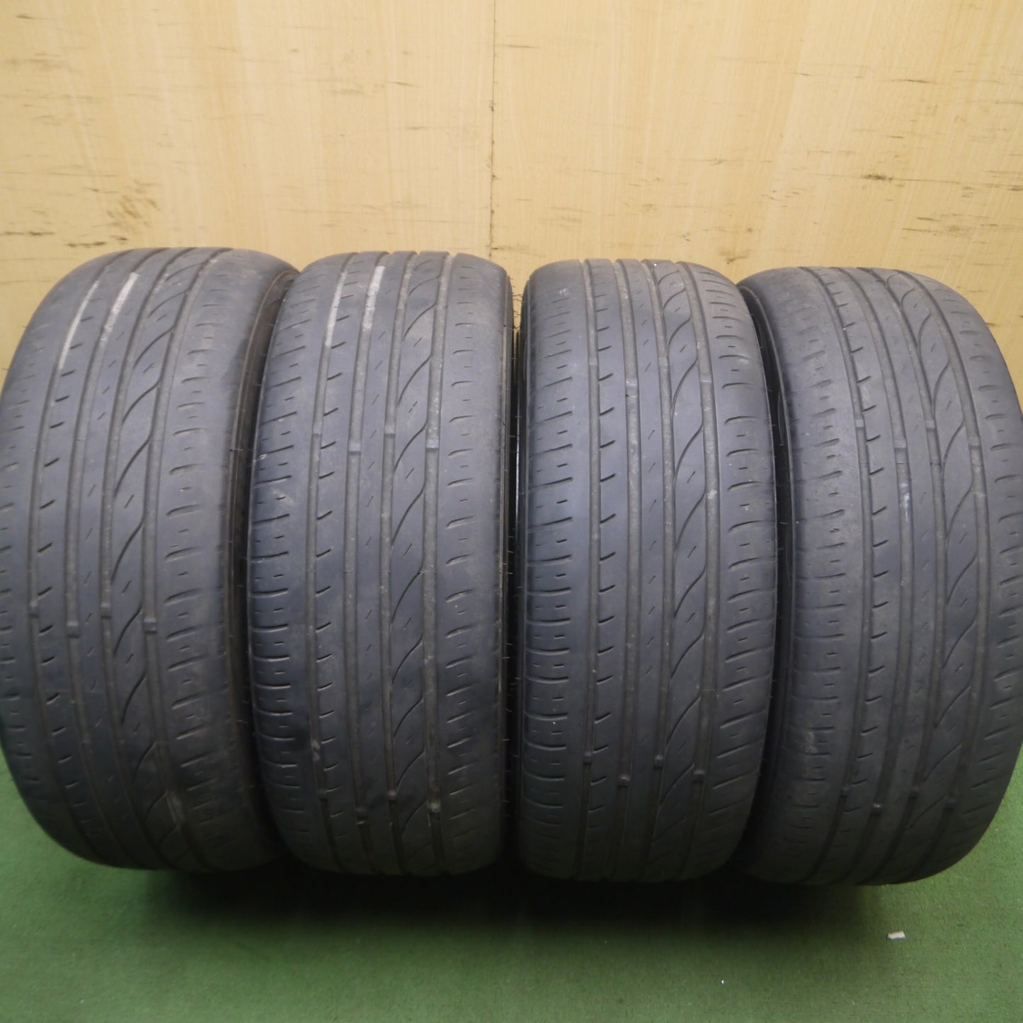 *送料無料* 4本！20年★レガシィ等 RAYS 57XTREME gram LIGHTS 215/45R18 リンロン GREEN-Max レイズ グラムライツ PCD100/5H★4052711Hノ