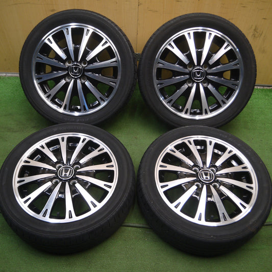 *送料無料* キレイ★ホンダ N-BOX カスタム 純正 165/55R15 ヨコハマ ブルーアース E50 E50JB 15インチ PCD100/4H★4040804Hノ