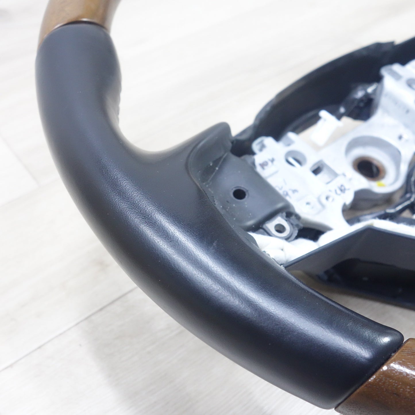 [送料無料] キレイ◆レクサス 純正 ウッド ステアリング ハンドル GS120-06400 864A1-48011 RX ウッド レザー コンビ◆