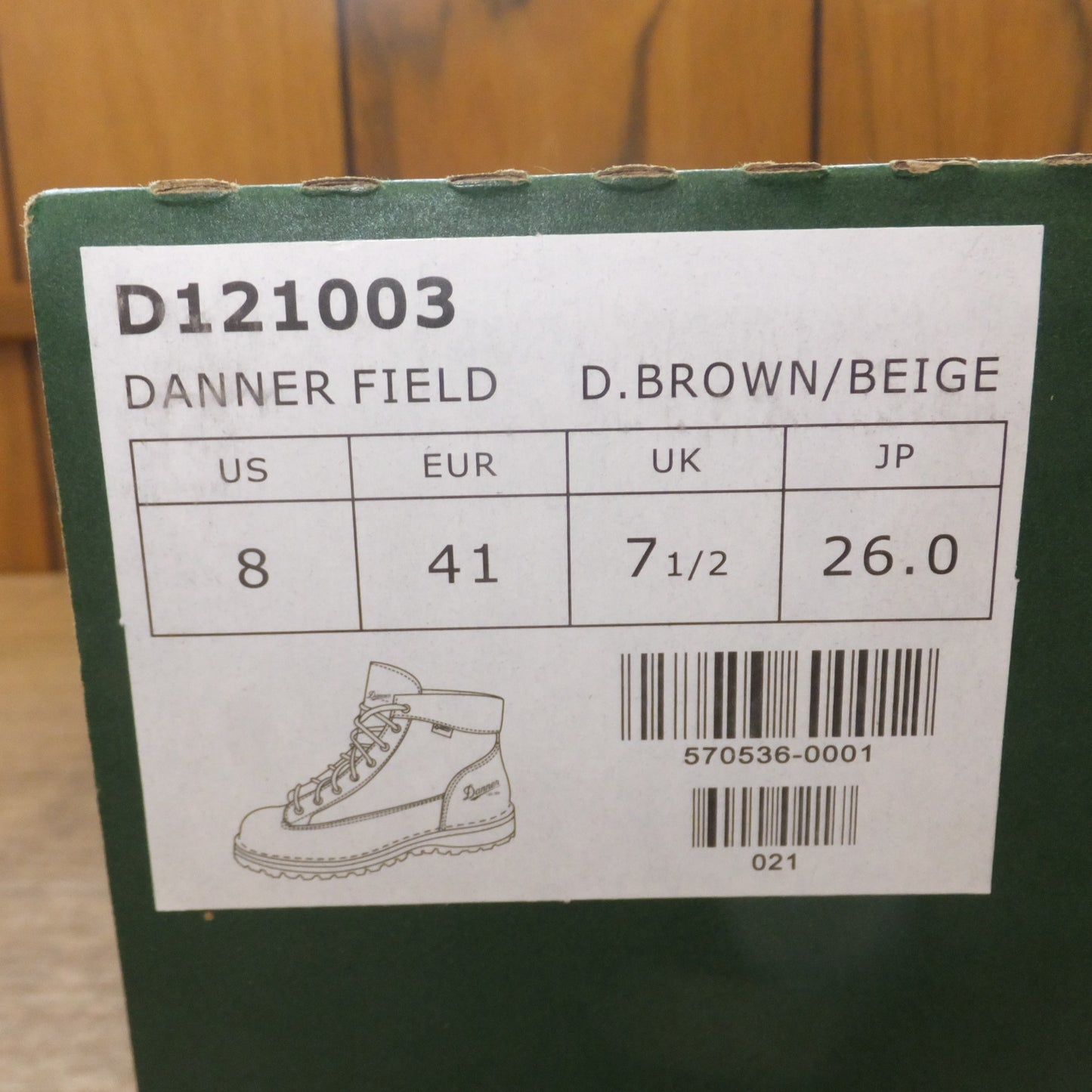 [送料無料] 未使用★Danner ダナーフィールド DANNER FIELD トレッキングブーツ D121003 26.0 D.BROWN/BEIGE★