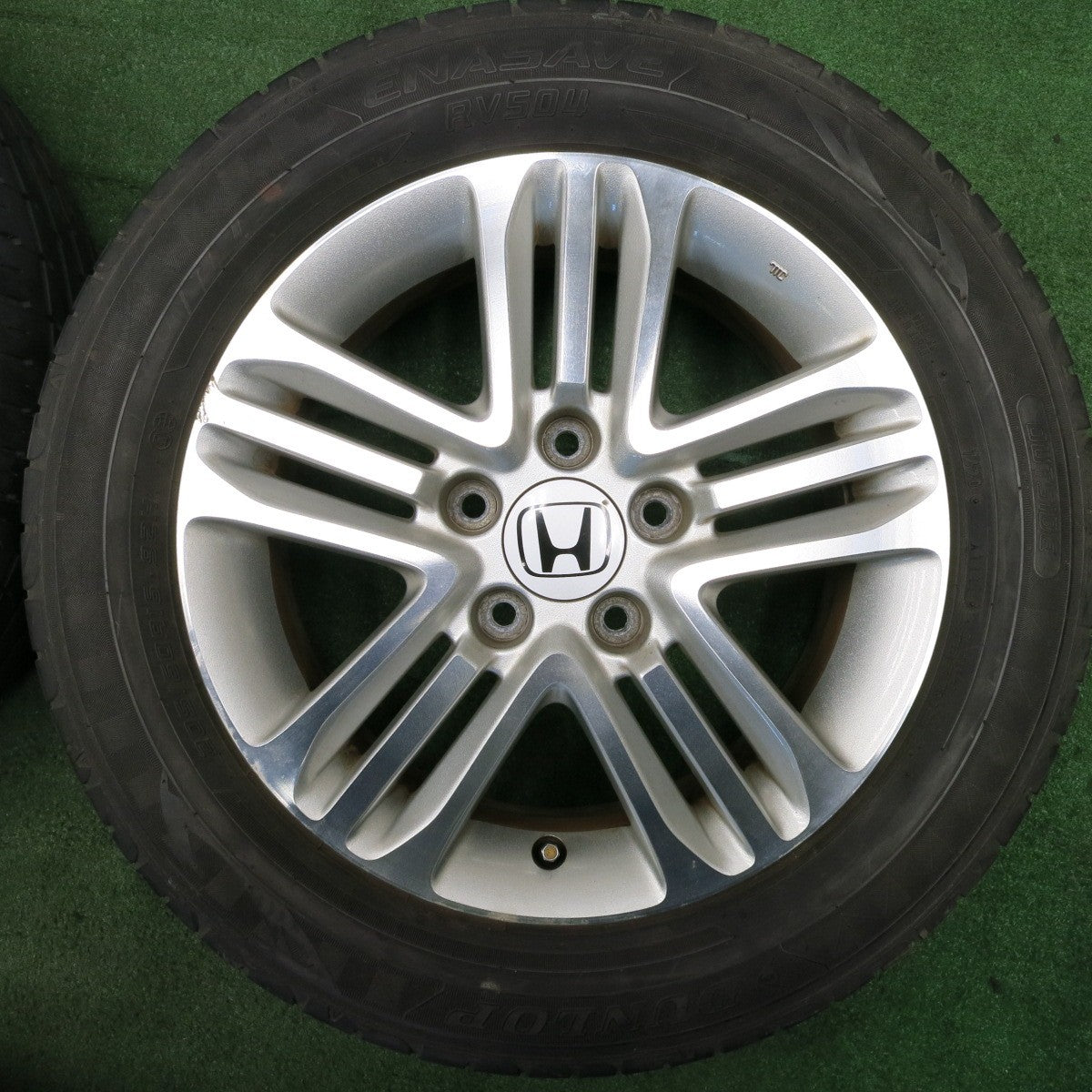 *送料無料* バリ溝！9分★ホンダ ステップワゴン スパーダ 純正 205/60R16 ダンロップ エナセーブ RV504 16インチ PCD114.3/5H★4031805NJノ