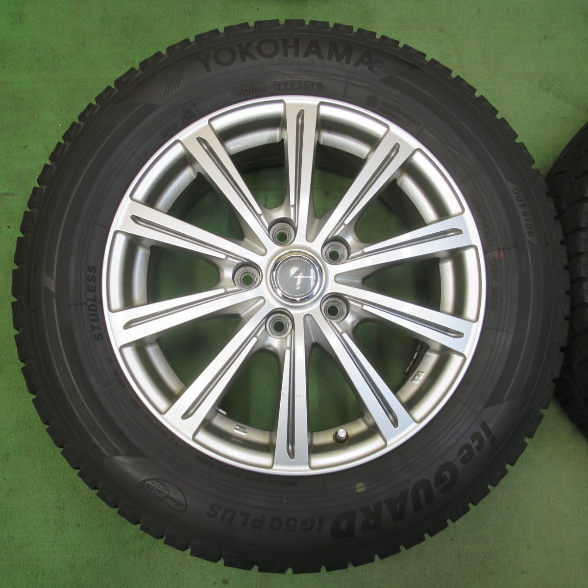 バリ溝！キレイ！9.5分★スタッドレス 205/65R16 ヨコハマ アイスガード iG50 プラス MILLOUS PS ミルアス 16インチ PCD114.3/5H★5122902イス