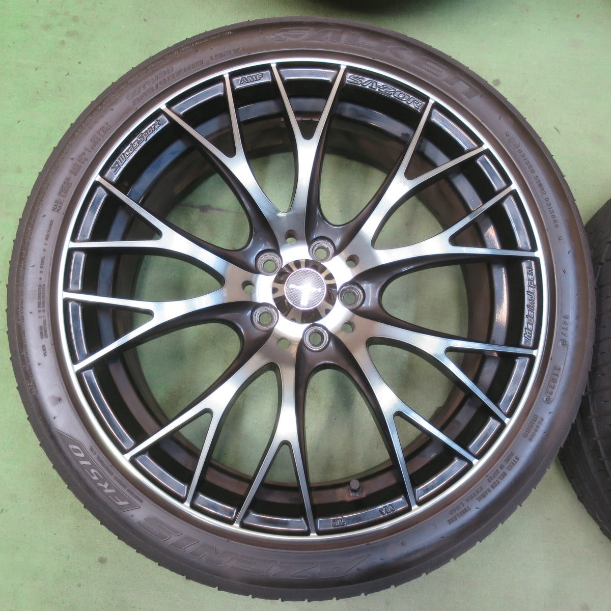 バリ溝！22年！キレイ！9分★86 BRZ 等 WedsSport SA-20R AMF 225/40R18 ファルケン アゼニス FK510 18インチ ウェッズスポーツ PCD100/5H★6043004イノ
