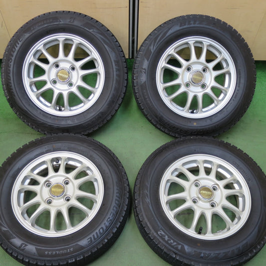 バリ溝！22年！キレイ！8.5分★スタッドレス 145/80R13 ブリヂストン ブリザック VRX2 FINAL MIND ファイナルマインド 13インチ PCD100/4H★5112804TTス