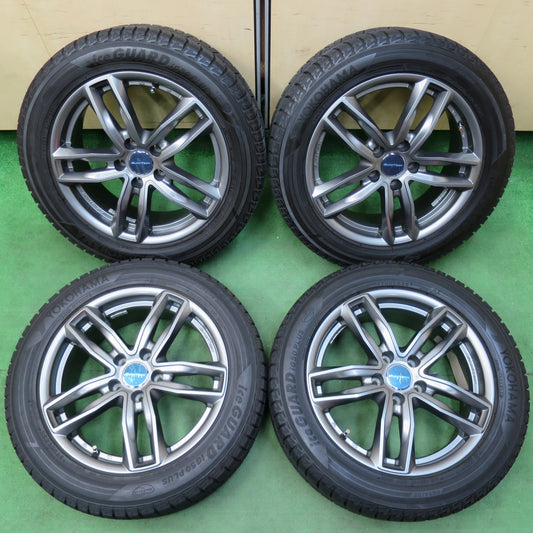 [送料無料] バリ溝！キレイ！9.5分★ワーゲン ティグアン 等 EUROTECH GAYA5 215/55R17 スタッドレス ヨコハマ アイスガード iG50 プラス ユーロテック ガヤ5 PCD112/5H★5010709イス