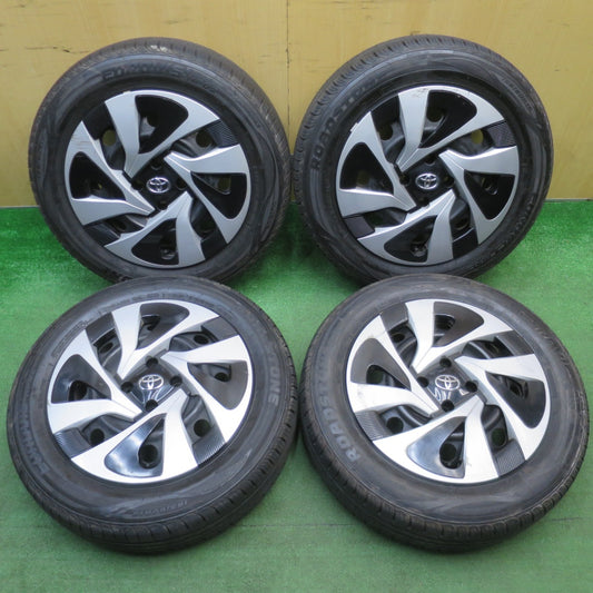 バリ溝！23年！9.5分★トヨタ アクア 純正 スチール 185/60R15 ロードストーン EUROVIS HP02 15インチ PCD100/4H★6013002NJノ