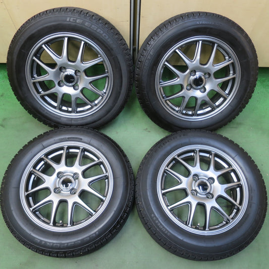 バリ溝！22年！キレイ！8.5分◎スタッドレス 175/65R15 アイス エスポルテ ZACK JP-205 MONZA ザック モンツァ 15インチ PCD100/4H◎6082907イス